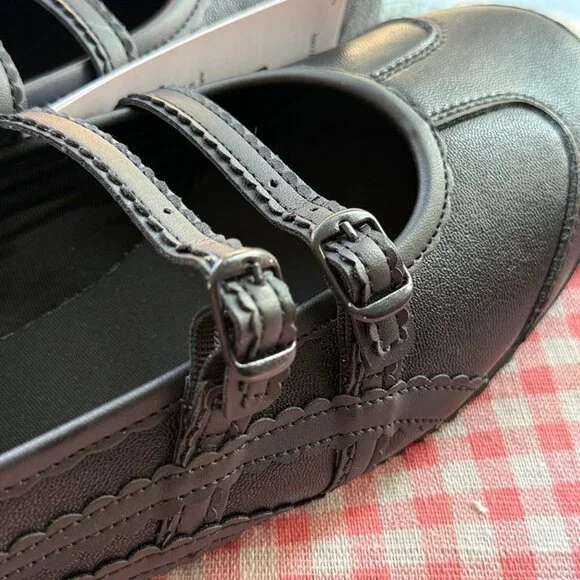 Onitsuka Tiger MEXICO 66 TGRS Black Mary Jane Shoes - Picture 6 of 8